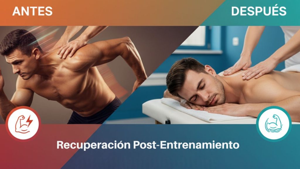 Masaje deportivo Cota antes o después del entrenamiento para atletas